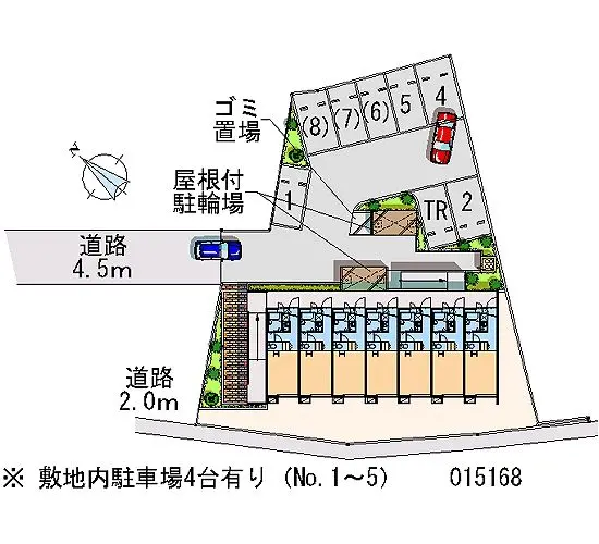 ★手数料０円★日野市日野　月極駐車場（LP）